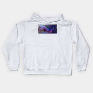 Purple Blue Flow Kids Hoodie